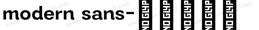 modern sans字体转换